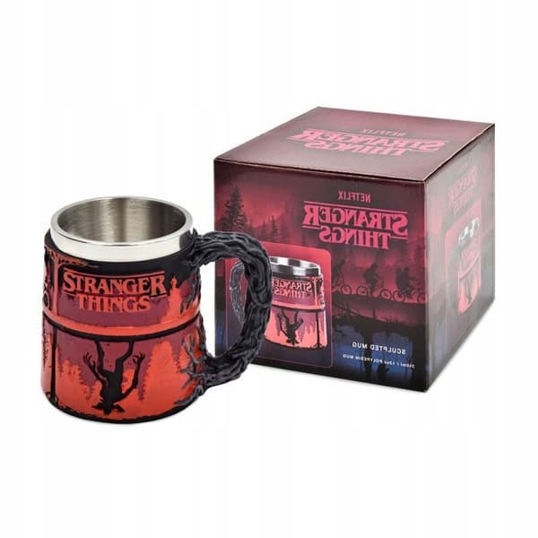 Stranger Things upp och ner Unisex flerfärgad ölmugg