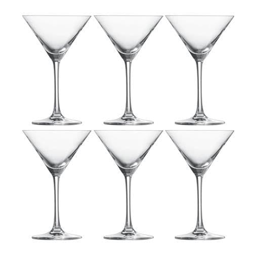 Juego de vasos Martini Crystal, 6 unidades, 270 ml, color clásico de Juego de vasos Martini Crystal, 6 unidades, 270 ml, color clásico de