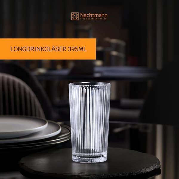 Nachtmann - 105577 - Aperitivo, set med 2 cocktailglas i kristall, tål diskmaskin, 395 ml