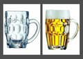 Miniatyrbild 2 av 2: Ölglas - ölmugg - Arcoroc cider skål - Arcoroc - Set med 4 ölmuggar 285 ml