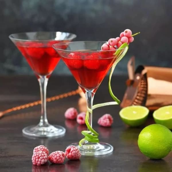 Verres à Martini - KROSNO - Avant Garde - 240 ML - Lot de 6 - Kristallklart Transparent