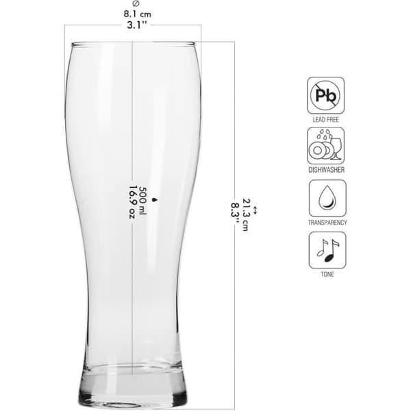 Krosno Haut Ölglas | 6-pack | Chill-kollektion | 500 ML