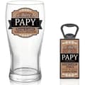 Miniatyrbild 1 av 3: PAPY VIT ÖL GLAS LÅDA