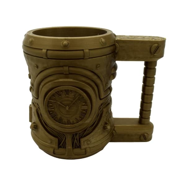 Steampunk-krus dekorasjon bordplate