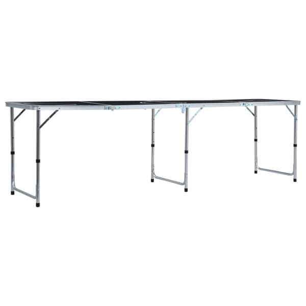 Hopfällbart ölpingisbord 240 cm svart