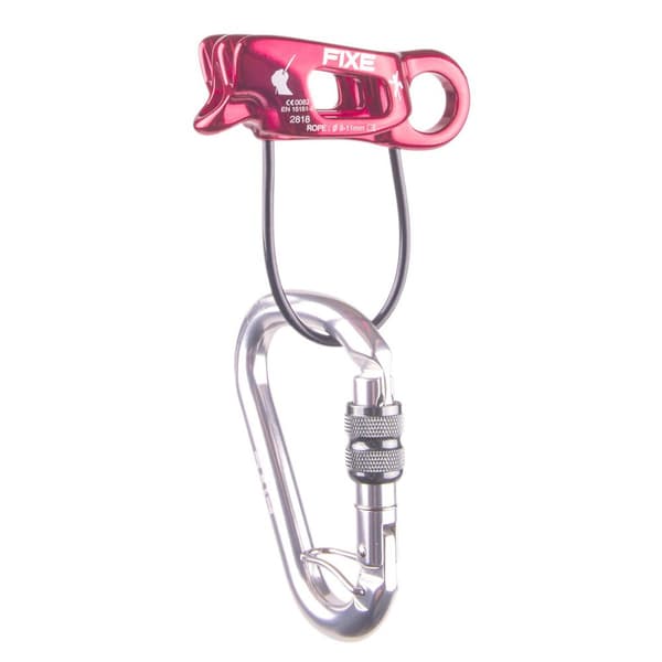 Fixe Climbing Gear Miku V2 Light+hmw Anti-twist Varmistelaite Pinkki,Hopeinen