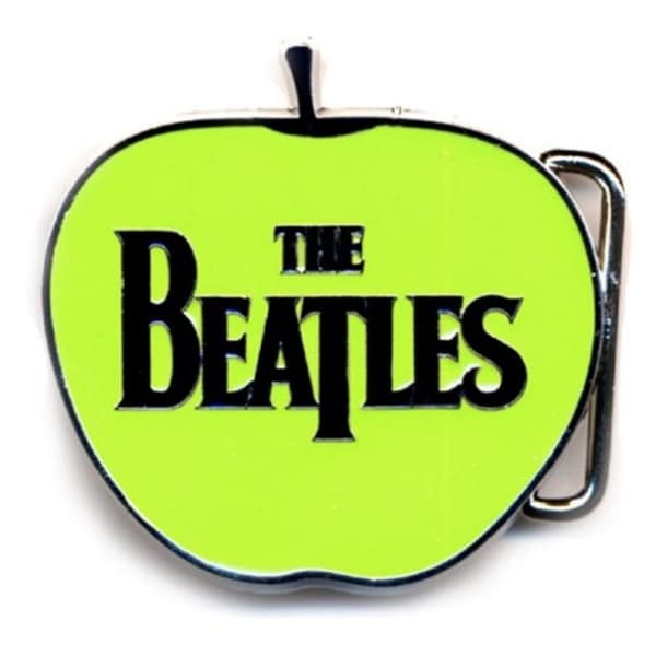 The Beatles Belt Buckle Classic Apple Shaped Band Logo Official Metal One Size