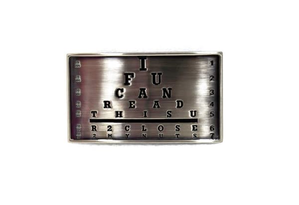 Belt Buckle Text