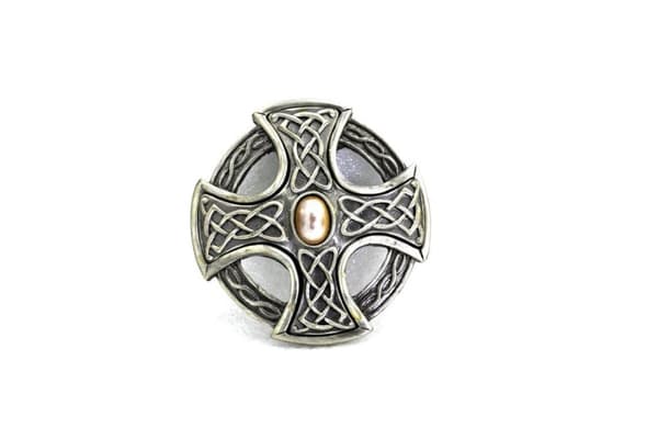 Belt buckle Maltese cross