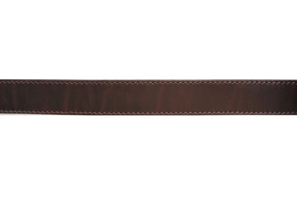 Brunt 35mm herrbälte i oxläder