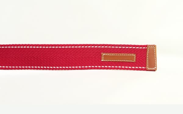 Rött 40mm bälte i textil