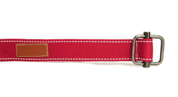 Rött 40mm bälte i textil