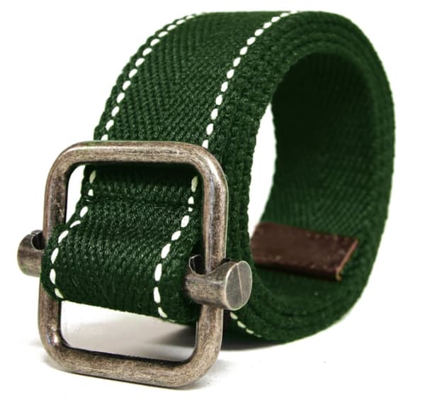 Grönt 40mm bälte i textil