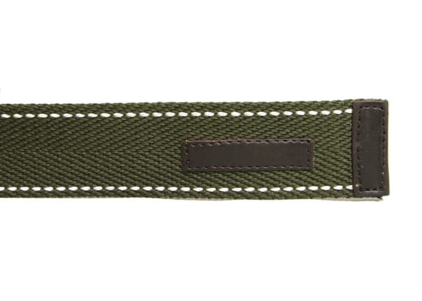 Grönt 40mm bälte i textil