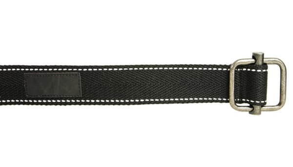 Svart 40mm bälte i textil