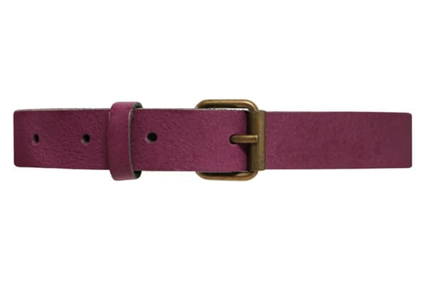 Lila 20mm damskärp i kalvläder