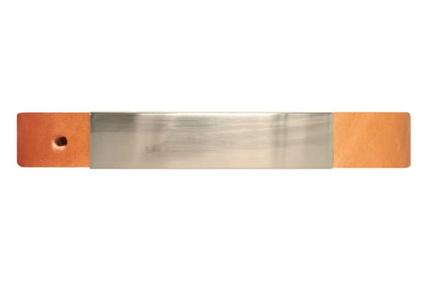 Konjaksbrunt 20mm damskärp i kalvläder