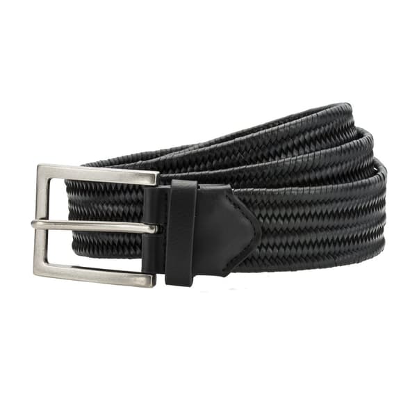 Asquith & Fox Mens läder fläta bälte Black One Size