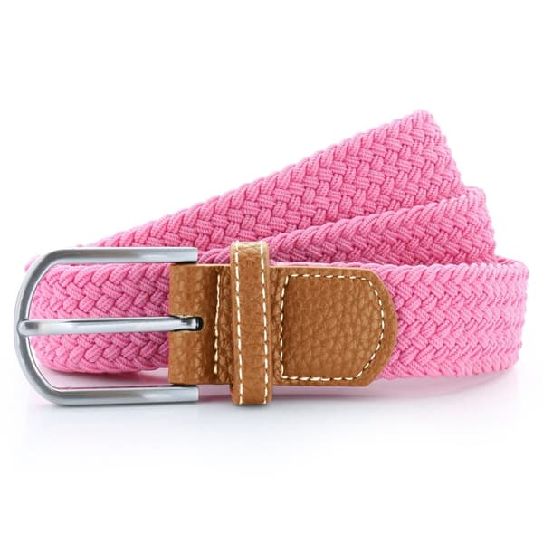 Asquith & Fox Bälte för män med vävda flätor Pink Carnation One Size