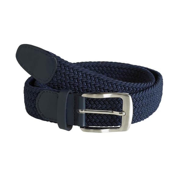 D555 Mens Dani Stretch Flätat Bälte Navy S/M