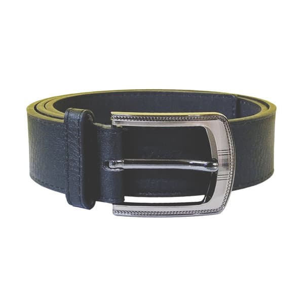 Duke Mens D555 Samuel Bonded Leather Buckle Waist Belt Black 42