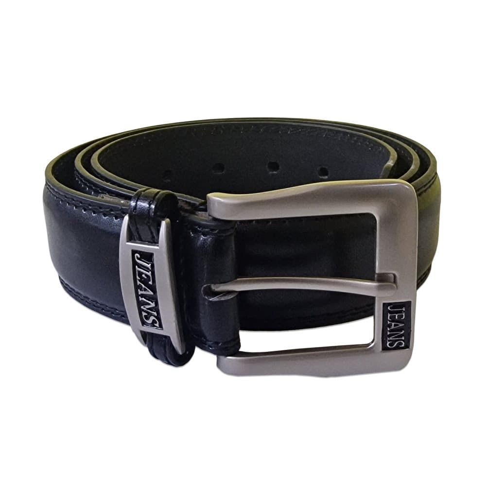 Duke Mens Kenny Bonded Leather Metal Buckle Belt