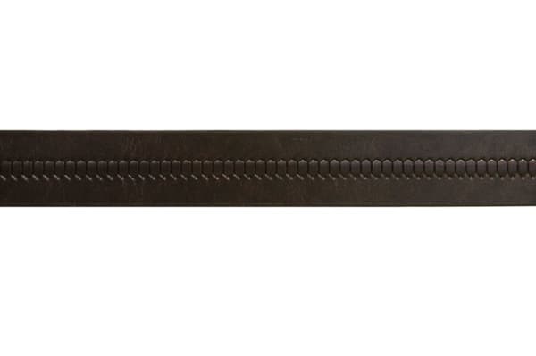 Svart 35mm herrbälte i oxläder