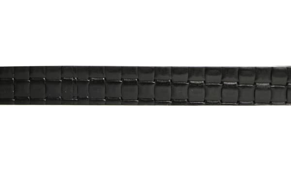 Svart 25mm crocco damskärp i kalvläder