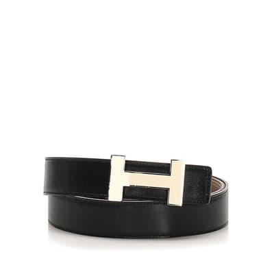 Pre-owned Hermes Constance Leather Belt Black