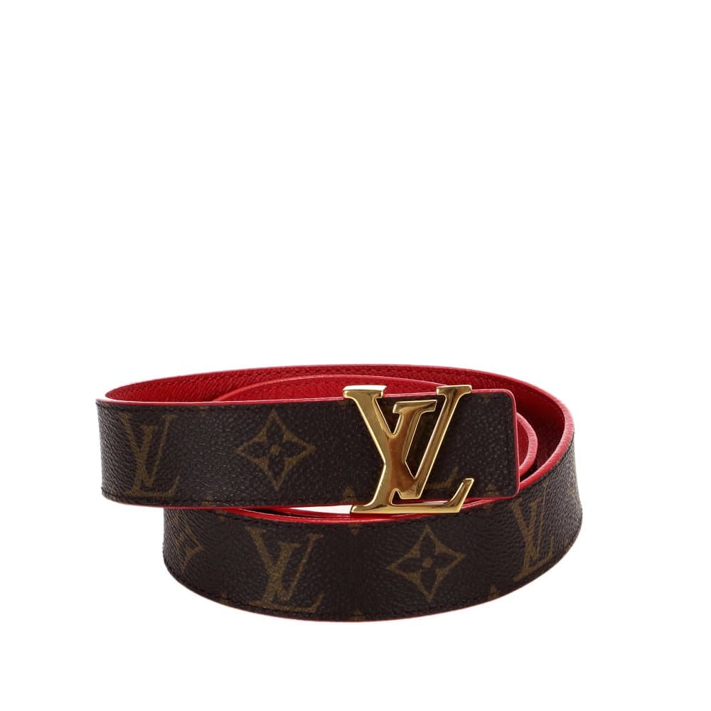 Louis Vuitton Monogram Initiales Belt Brown