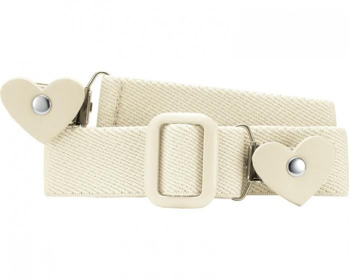 belt elastic with heart clip red junior size 2