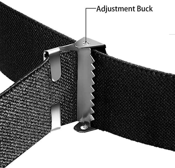 Brunt midjebelte uten spenne Elastisk