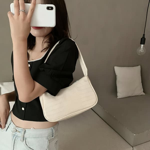 Crocodile Pattern Women's Trendy Shoulder Bag