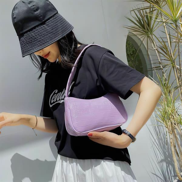 Crocodile Pattern Women's Trendy Shoulder Bag