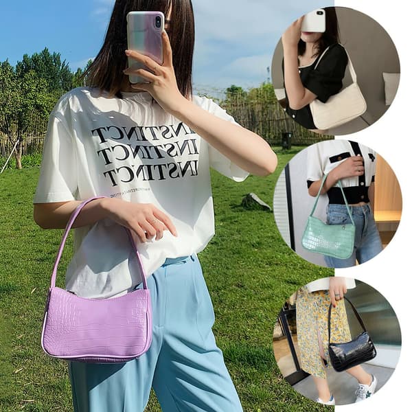 Crocodile Pattern Women's Trendy Shoulder Bag