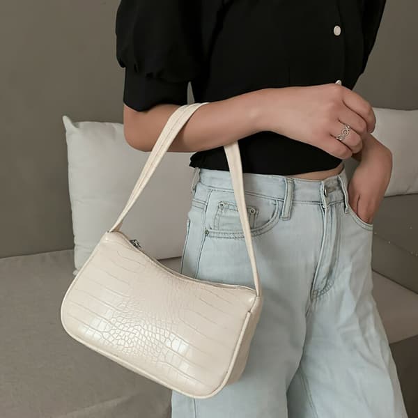 Crocodile Pattern Women's Trendy Shoulder Bag