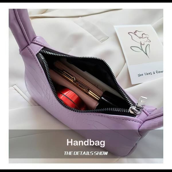Crocodile Pattern Women's Trendy Shoulder Bag