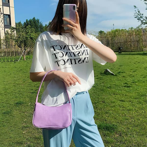 Crocodile Pattern Women's Trendy Shoulder Bag