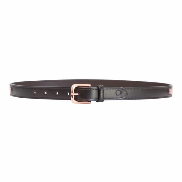 Hy Unisex vuxen Rosciano läderbälte Brown/Rose Gold S