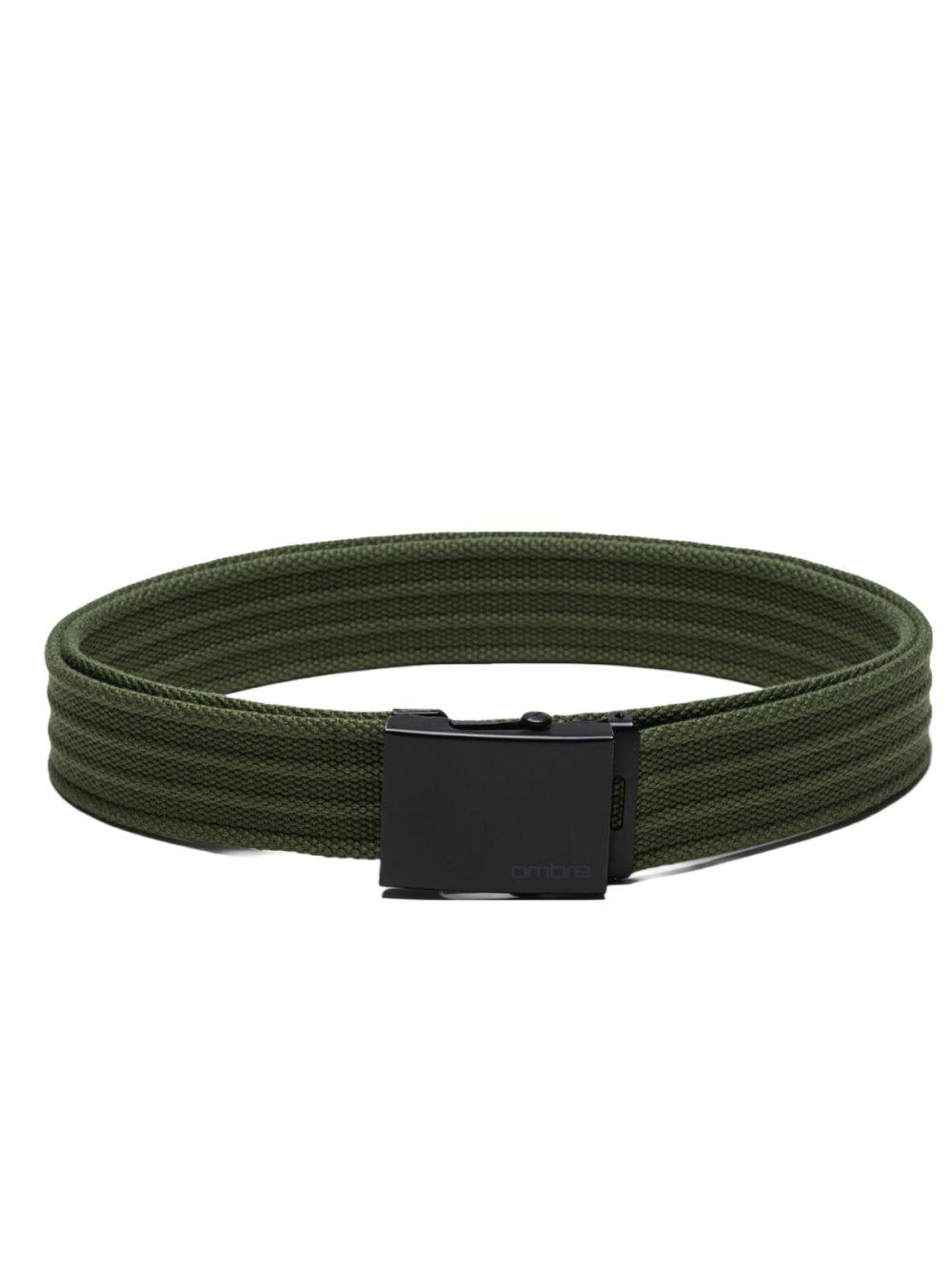 Ombre Herrbandsbälte med spänne Hög kvalitet Casual Casual - oliv