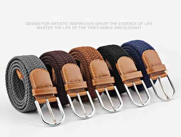Flexibelt Canvastyg Bälte - 25 färger
