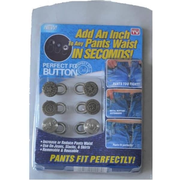 6 midjeförlängare perfekt passform byxor knapp instant fix metall bältesförlängare