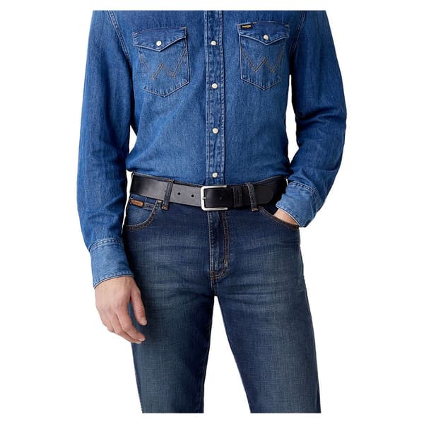 Wrangler Bælte Structured Sort 115 cm Mand
