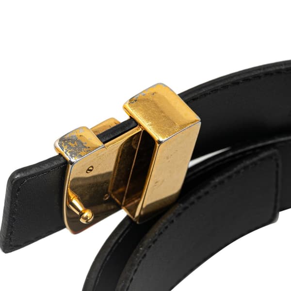 Pre-owned Louis Vuitton Monogram New Wave Belt Black