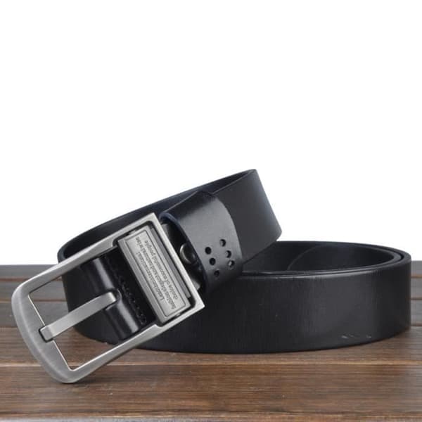 Bälte - MÄRKE - Svart - 120 x 3,8 cm - 100 % PU-läder - Casual