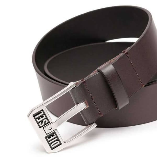 Diesel Logo Bluestar Ii Bälte Brun 110 cm Man