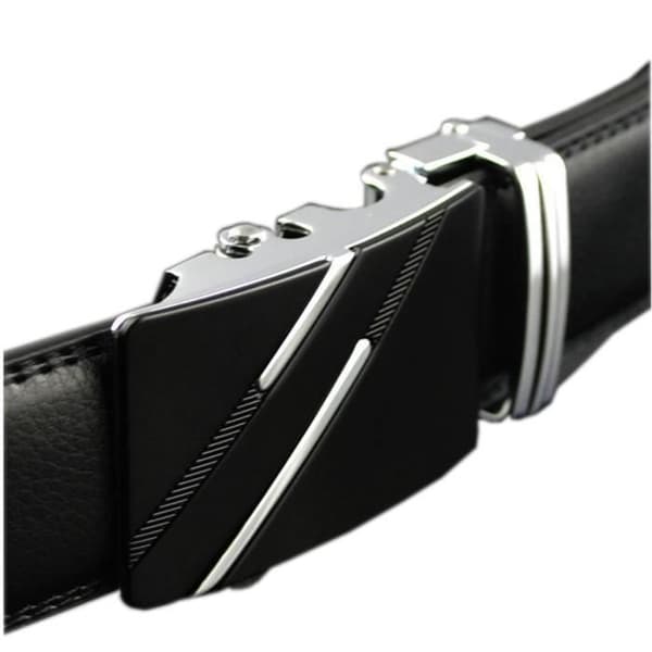 Bälte - Lyx - Svart - Kohudsläder - Automatiskt spänne - Chic stil