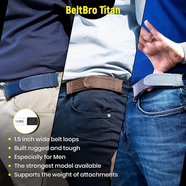 INF Herre Casual Webbing Bælte - Let at bruge, komfortabel pasform