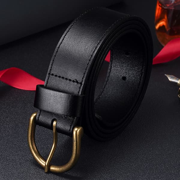 INF Premium skinnbelte for menn, 103,5 cm