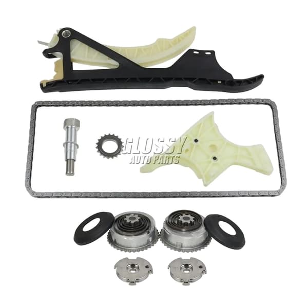 AP03 Timing Chain Kit, Høj kompatibilitet med flere BMW-modeller, inkluderer 2 kamakseljusteringsdele, holdbare ydeevnedel.
